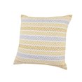 thumbnail image 5 of Ox Bay Ariya Yellow/Ivory Chevron Cotton Adult Decorative Throw Pillow Cover, 5 of 14