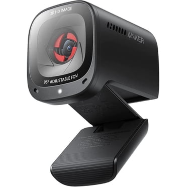 Anker PowerConf C200 2K Webcam for PC/Laptop/Mac, Computer Camera, Low-Light Correction, AI-Noise Canceling Mics, Adjustable Field of View, Built-in Privacy Cover, Stereo Mics, for Meeting