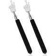thumbnail image 1 of fafa-2Pcs Telescopic Teachers Pointer, Extendable Hand Pointer Finger Pointer Stick, Mini Retractable Classroom Pointer for Elementary School Kindergarten Teacher, Classroom Supplies (Black), 1 of 4
