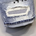 thumbnail image 4 of Shorts d'Été Déchirés pour Hommes, Jeans Droits Micro Élastiques Patchwork Haut de Gamme, 4 of 5
