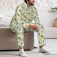 thumbnail image 7 of Sikiie Fruit Pears Mens Pajama Set, Soft Warm Long Sleeve Sleepwear, Cozy Button-Down Pjs for Men-Large, 7 of 7