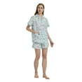 thumbnail image 3 of GLOBAL Womens Pajama Set Short Sleeve PJs for Women cotton Pajamas Summer Sleepwear, 2-Piece, Sizes S to 3X, 3 of 6