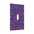 thumbnail image 6 of Zufioo Purple Leopard Print Switch Wall Plate, Dustproof and Heat-resistant Decorative Wall Switch Cover, Suitable for Residential and Commercial Areas-Mid-size, 6 of 8