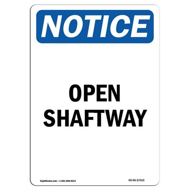 SignMission OS-NS-A-1824-V-17015 Panneau d'Avertissement OSHA 18 x 24 Po - Passage d'Arbres Ouvert