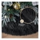 thumbnail image 3 of Pie de Arbol de Navidad Afelpado, Falda para Árbol Tipo Piel Artificial Esquimal (Negro, Mediano), 3 of 6