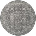 thumbnail image 2 of SAFAVIEH Evoke Collection 6'7" Round Grey/Ivory EVK270S Shabby Chic Distressed Non-Shedding Dining Room Entryway Foyer Living Room Bedroom Area Rug, 2 of 2