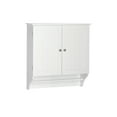 thumbnail image 3 of RiverRidge Ashland 2-Door Bathroom Medicine Cabinet Wall Storage with Towel Bar - White, 3 of 10