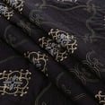 thumbnail image 6 of MarCielo 3-Piece Fully Quilted Embroidery Quilts Bedspreads Bed Coverlets Cover Set, Gold, Silver, Emma(Queen Size, Black), 6 of 7