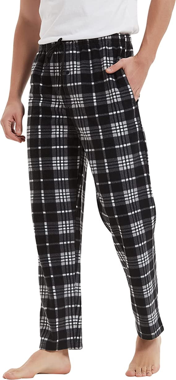 M-XXL FELEMO Men's Pajama Pant Comfy Soft Lounge Plaid Sleep Pants 