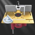 thumbnail image 1 of Router Table Insert Plate, Maximum 46mm Lifting 63.8-65.5mm Clamping Corrosion Resistance Woodworking Flip Plate Kit  for Milling Trimming Machine, 1 of 7