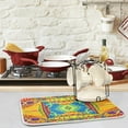 thumbnail image 2 of FREEAMG African Motifs Geometry Pattern Absorbent Dish Drying Mat, 16 x 18 Inches Microfiber Kitchen Countertop Table Protector Multi-purpose Counter Rack Sink Drainer Pad, 2 of 6