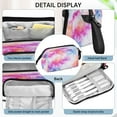 thumbnail image 4 of Nylon Fish Mouth Pencil Case with Large Capacity Zipper Pencil Pouch Pink and Blue Tie-dye Pattern Pencil Bag Organizers, 4 of 7