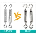 thumbnail image 3 of 304 Stainless Steel Turnbuckles, Adjustable Wire Rope Tensioner, Waterproof & Weatherproof, Multiple Applications, High Hardness, Easy Adjustment Of Tension For Customization, 3 of 5