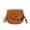 Brown, variant on Leather Crossbody Purses for Women with Adjustable Strap Shoulder Handbags with Round Buckle Suitable for Both Work and Life (White)