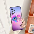 thumbnail image 3 of Disney Stitch Angel Love para Samsung, funda negra para teléfono Samsung A53, A52, A33, A32, A51, A71, A21S, A13, A73, A50, A22, A23, A03, A72, A54, A12, 5G, 3 of 5