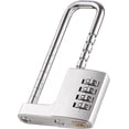 thumbnail image 1 of EcoNesxp Sports Lockers Gym Stainless Steel Gym Locker Lock Password Length Adjustable Lock Buckle Lock Suitable for Outdoor Silver, 1 of 5