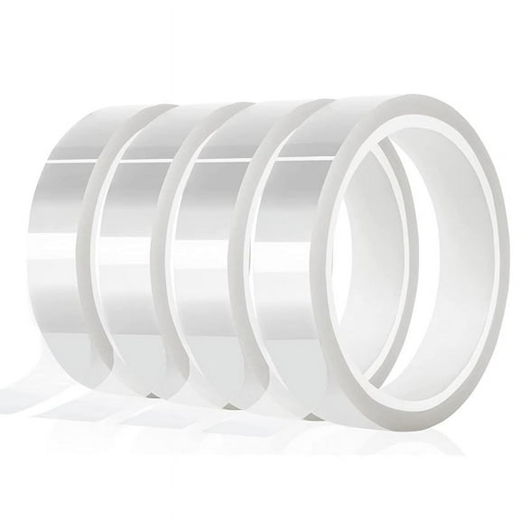 4 Rolls 20mm X33M(108Ft) Clear Heat Tape for Htv Electrical Transparent High Temperature Sublimation