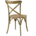 thumbnail image 3 of Modern Urban Contemporary Dining Side Chair, Brown Wood, 3 of 4
