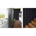 thumbnail image 6 of Concord Wallcoverings Textured Wallpaper Modern Baroque Featuring Ornaments, Black Silver, 21 In x 33 Ft (56 sq. ft), 361663, 6 of 7