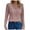 Pink, variant on Towmus Lace Crochet Tops for Women Flowy Oversized Tshirts Ladies Long Sleeve V Neck Waffle Knit Textured Casual T-Shirts Blouse
