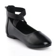 thumbnail image 4 of "Nova Utopia Girls Ankle Strap Ballet Flat Shoes NF-NFGF316-Black-1", 4 of 8