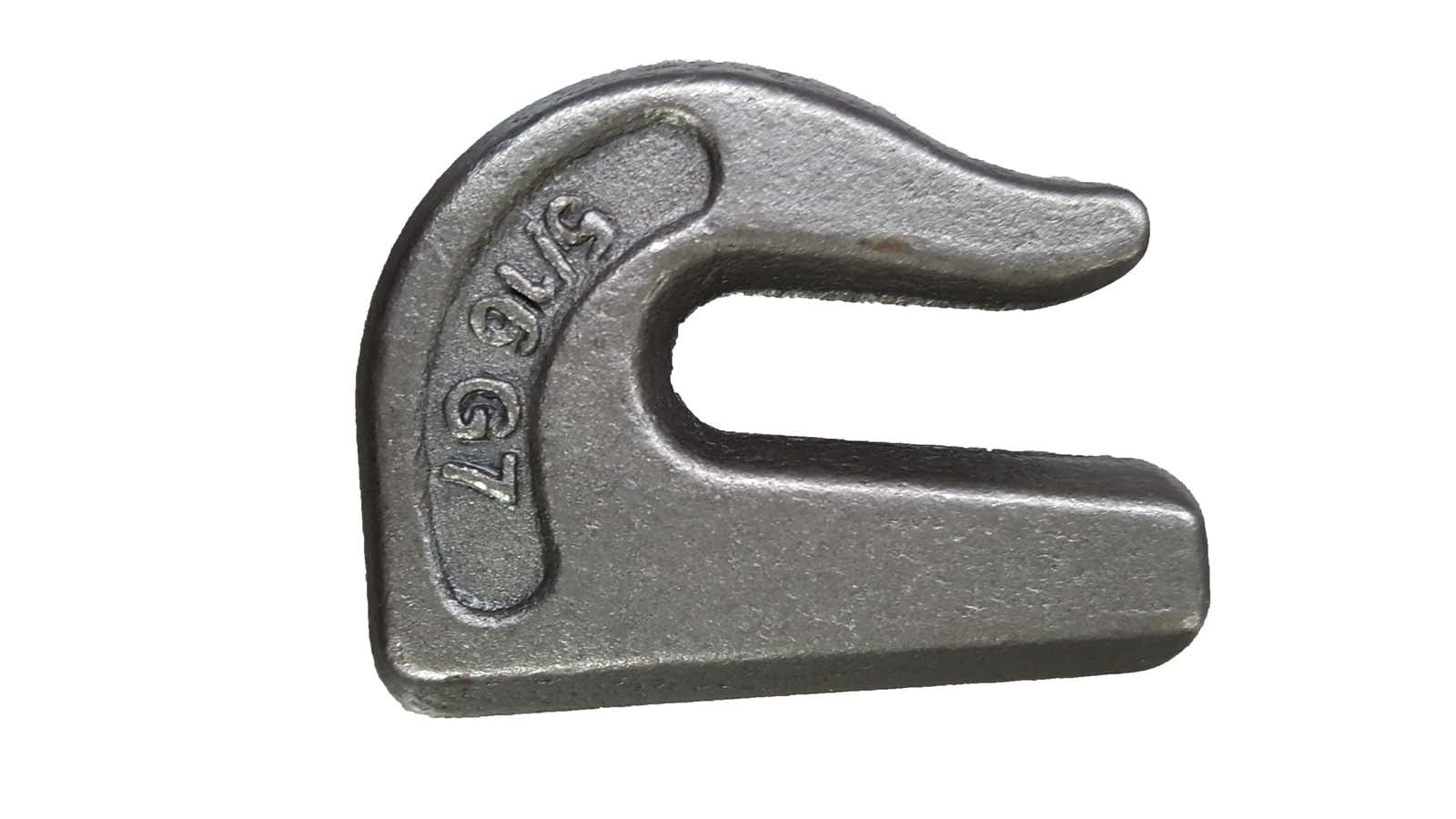 G70 5/16 Weld On Chain Grab Hooks WLL# 4,700 lbs Bucket Flatbed Trailer Wrecker Tow Tie Down Mytee Products 6 Pack 