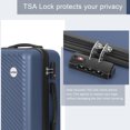thumbnail image 2 of Sunbee 3 Piece Luggage Sets ABS Hardshell Hardside TSA Lock Lightweight Durable Spinner Wheels Suitcase, 2 of 8