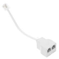 thumbnail image 1 of UPOUART Telephone Converter Phone Lines Adapter Replacement White 1Pcs, 1 of 8