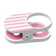 thumbnail image 1 of Soporte para tazas y botellas de plástico reforzado con clip para colgar en el escritorio. Rosa, 1 of 9