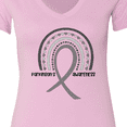 thumbnail image 4 of Inktastic Parkinson's Awareness Ribbon Rainbow Women's V-Neck T-Shirt, 4 of 5