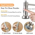 thumbnail image 6 of Brushed Nickel Kitchen Faucet with Pull Down Sprayer Single Handle Sink Mixer, 6 of 9