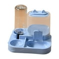 thumbnail image 1 of Alimentador automático 2 en 1 para mascotas, dispensador de agua, bebedero, estación de alimentación, práctico comedero para gatos desmontable para Azul, 1 of 8