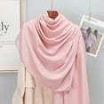 thumbnail image 3 of Plain Solid Cotton Scarf for Women Winter Warm Tassel Linen Pashmina Scarves Hijab Lady Foulard Shawls Wraps Female Bandana New (QMB295-18), 3 of 6