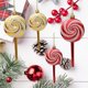 thumbnail image 4 of Juego de 8 adornos para árbol de Navidad, azúcar de cebada dorada, colgante para árbol de Navidad, decoración navideña (dorado), 4 of 5