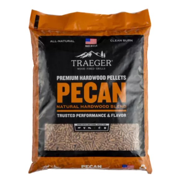 Traeger Pecan BBQ Wood Pellets, 20lbs