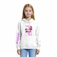 thumbnail image 2 of Moonsky Sudadera con capucha y cordón HUNTRX, estampado de grupo de chicas coreanas, jersey corto, suave y cómodo, top de manga larga para primavera y otoño.,Blanco,100, 2 of 5