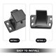 thumbnail image 3 of Houderco 2Ud Cerraduras Para Puertas De Alta Temperatura En Negro De Aluminio Duradero, 3 of 8