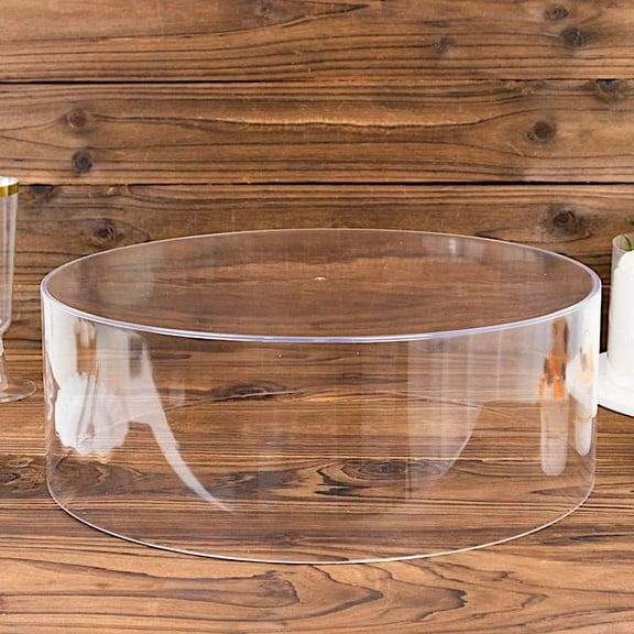Balsa Circle 14" Clear Round Acrylic Cake Stand Display Box Pedestal Riser Party Events Decorations Supplies