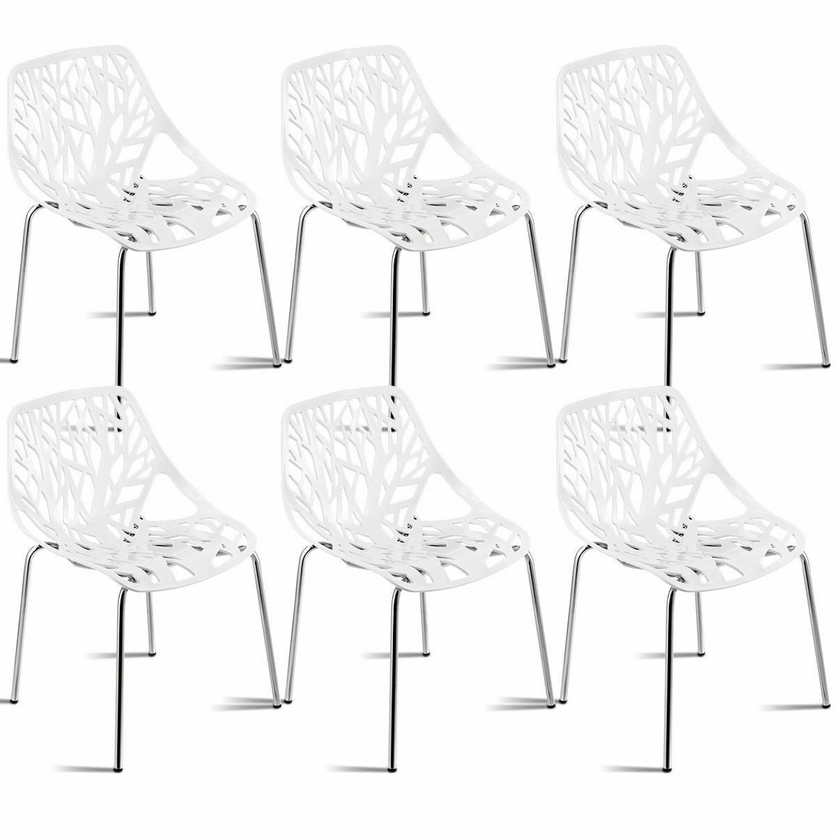 plastic dining chairs set of 6