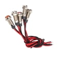 thumbnail image 1 of 5 Pcs LED Metal Indicator Light Waterproof  Lamp Automotive Warning Lamp LED Dashs Lights with Wire, 1 of 8