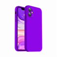 thumbnail image 1 of ccwmincc Compatible with iPhone 11 Case, Upgraded Liquid Silicone with [Flat Edges] [Camera Protection] [Soft Anti-Scratch Microfiber Lining] Phone Case for iPhone 11 6.1 inch - Neon Purple, 1 of 1