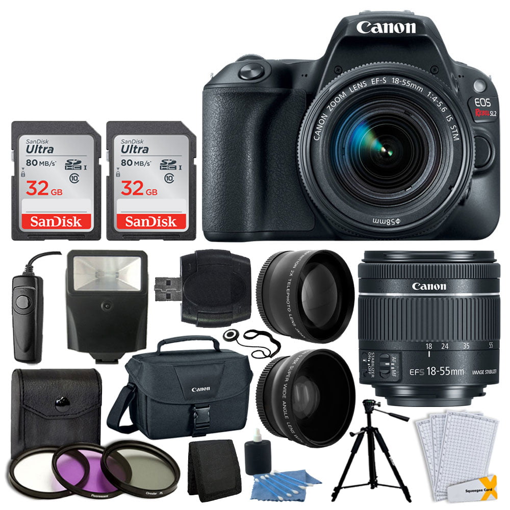 Canon EOS Rebel SL2 DSLR Camera with EF-S 18-55mm STM Lens Bundle with Seagate Portable 2TB External Hard Drive 