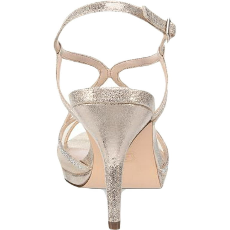 Nina Womens Blossom Open Toe Embellished Heel Sandals