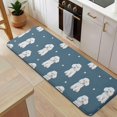 thumbnail image 5 of Poodle Dog and Footprint Kitchen Rug Mat,Kitchen Runner Rugs Non Skid Washable,Decorative Kitchen Floor Mats for Kitchen,Sink,Laundry,17"x47.2", 5 of 7
