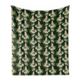 thumbnail image 1 of Yellow Bird Soft Flannel Fleece Throw Blanket, Pastel Art Exotic Parrot Animals with Tropical Floral Botany, Cozy Plush for Indoor and Outdoor Use, 50" x 70", Multicolor, by Ambesonne, 1 of 5