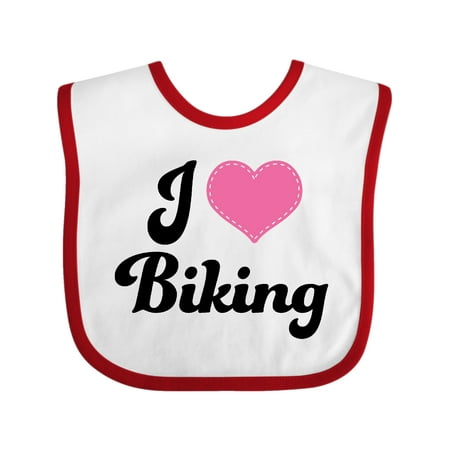 

Inktastic Cycling I Love Biking Gift Baby Girl Bib