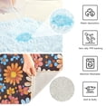 thumbnail image 3 of Yayeee Bath Rugs for Bathroom Floor Set of 2 Non Slip Fluffy Soft Absorbent Mat, Colorful Flowers, 3 of 7