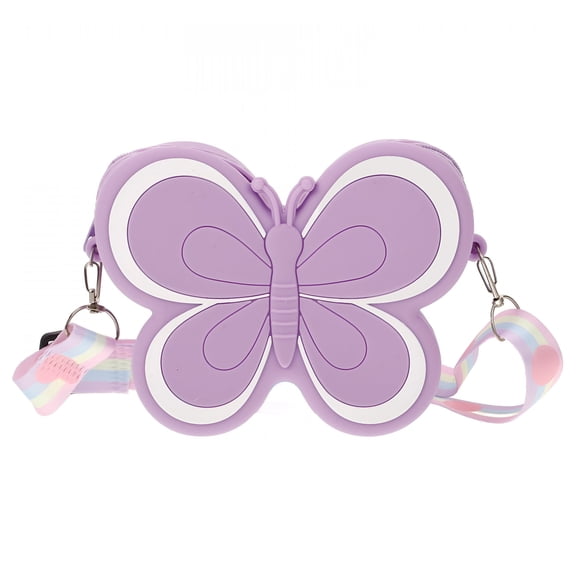 GASTROPOD 2026 New Fashionable Butterfly Silicone Crossbody Purse Girls Cute and Functional Coin Wallet Toddler Wallet Toddler Purse for Daily Use and Travel