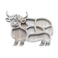 thumbnail image 2 of Flynix Animal Shaped Wood Serving Tray Decorative Platter for Cafe Bar Kitchen Birthday Style B, 2 of 10