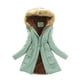 thumbnail image 1 of Abrigos Yuehao para mujer, abrigo de invierno cálido, chaqueta con capucha, abrigos ajustados de invierno (verde menta), 1 of 8
